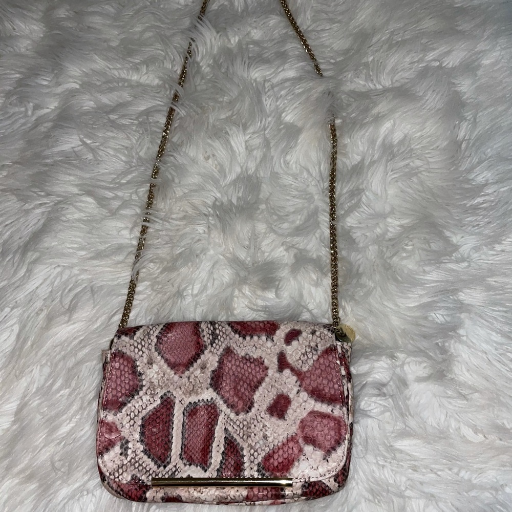 Snakeskin cross body bag
